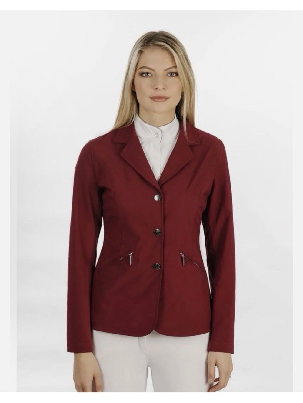 Horseware Burgundy Showerproof Riding Jacket with Zip Pockets